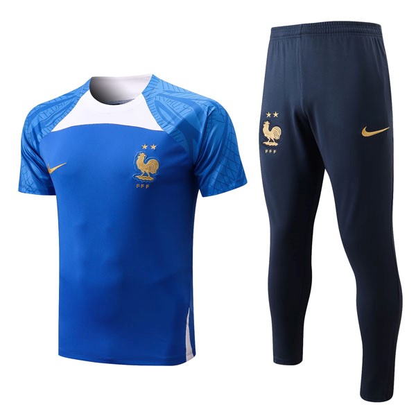 Trikot Frankreich Komplett-Set 2022-2023 Blau